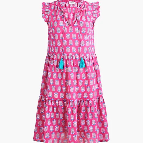 J. Crew Dresses & Skirts - J Crew Block print dress/cover up